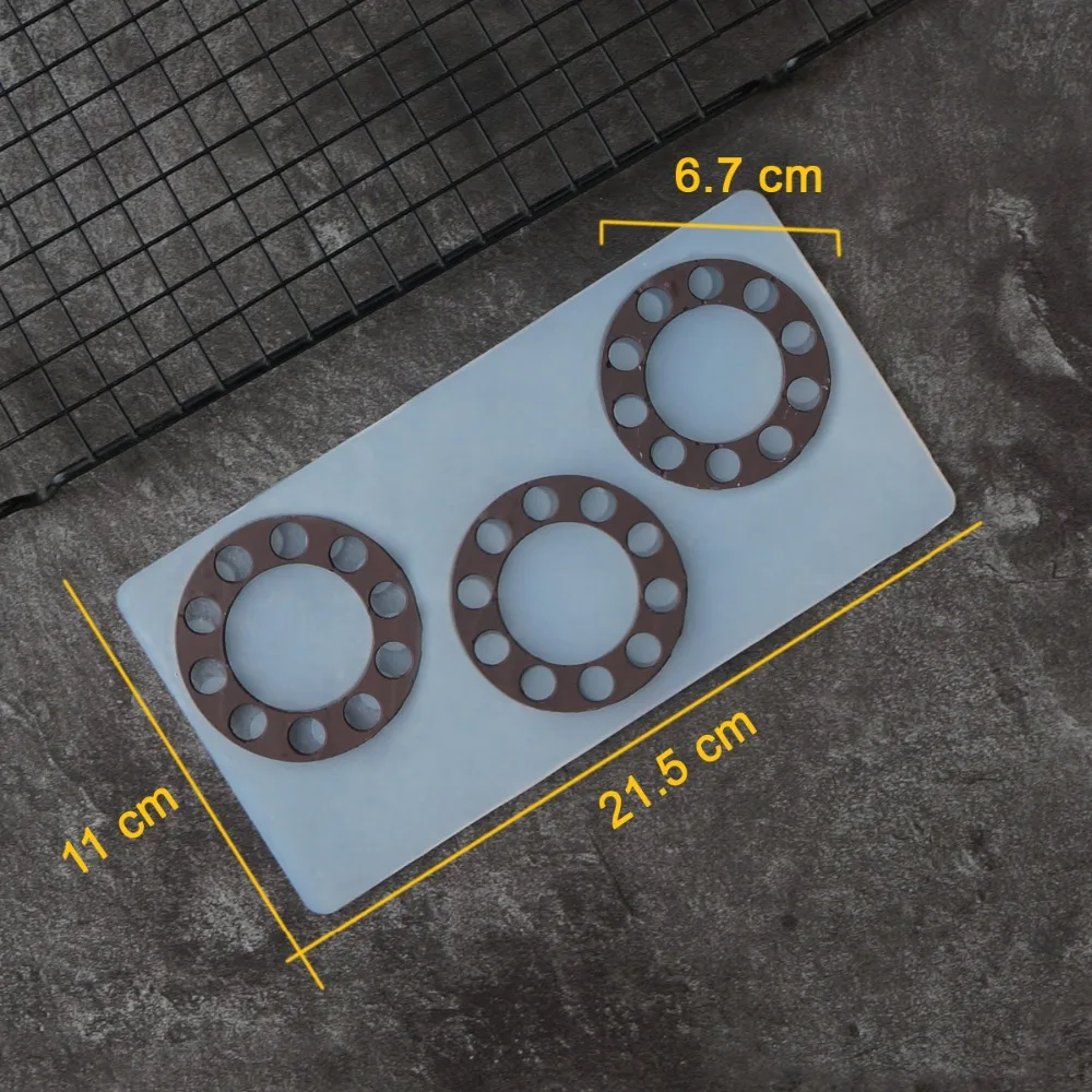Форма круга трафарет для шоколада формы торта украшения инструменты выдалбливают точка круглой формы выпечки передачи лист силикона Chablon