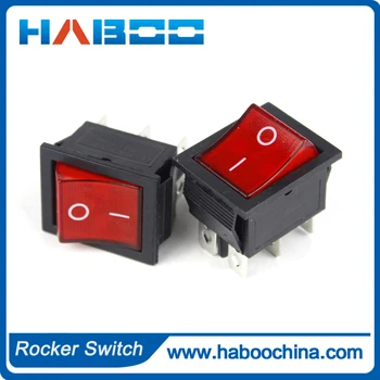 

5pcs packing 6 pins rocker switch RED GREEN 15A 250VAC 20A 125VAC on-off mni switch