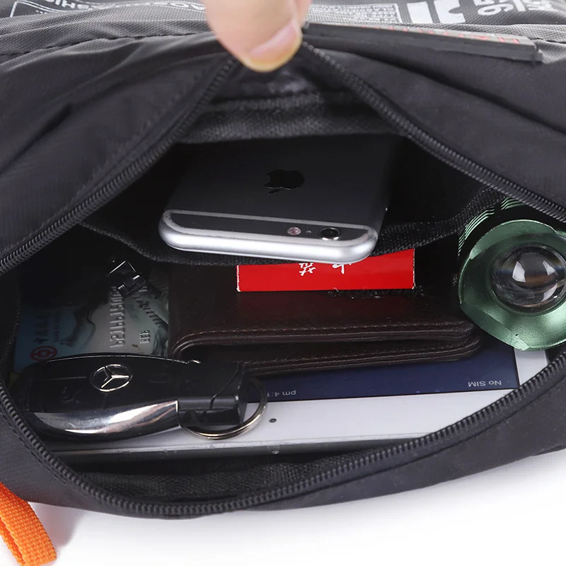 Kopen Mannen Nylon Messenger Schoudertas Crossbody Tassen Multifunctionele Mode Toevallige Wandelen Fiets Travel Satchel School Handtas XA80ZC