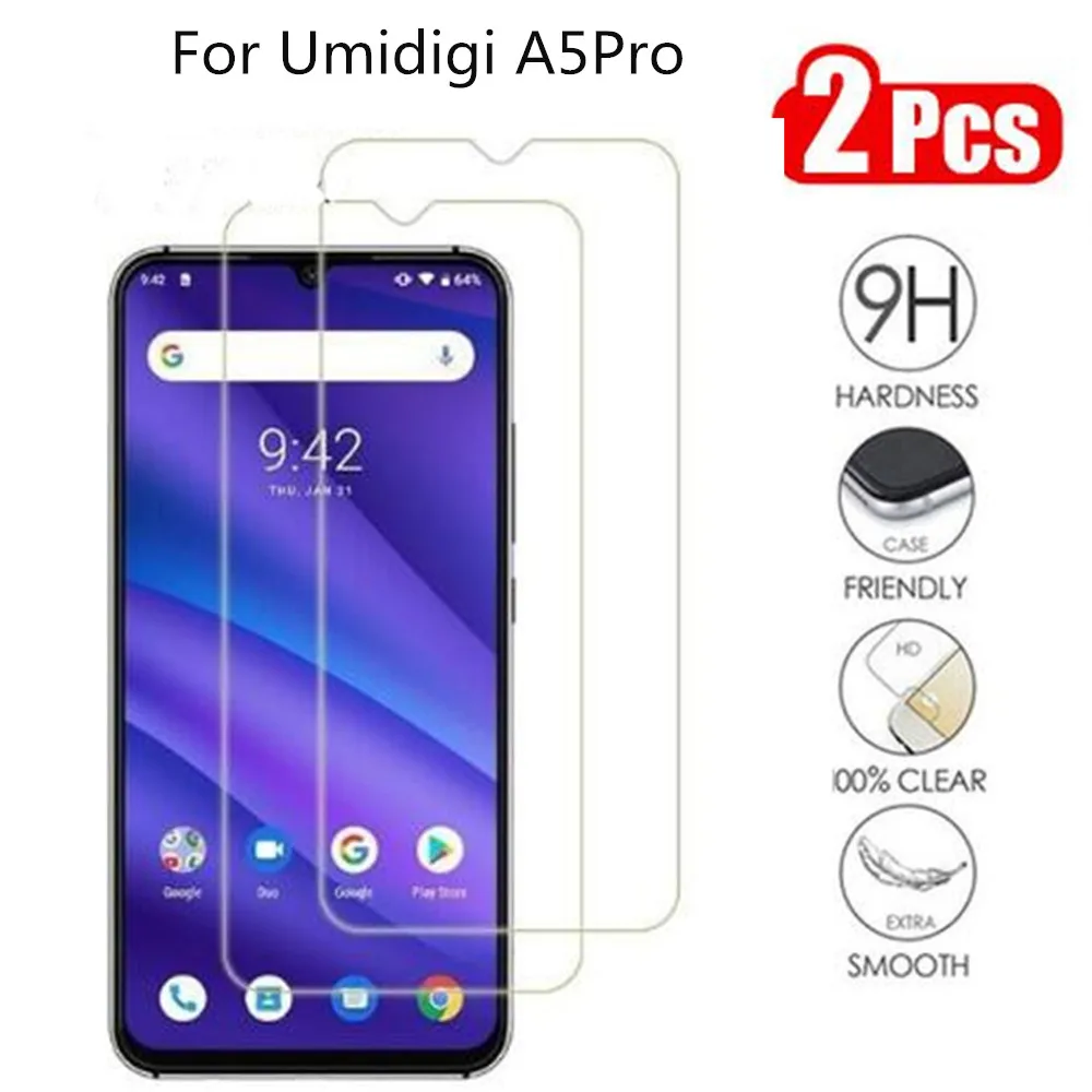 2 шт закаленное стекло для UMIDIGI A5 PRO стекло протектор экрана 2.5D 9H Премиум Закаленное стекло для UMIDIGI A5 PRO защитная пленка