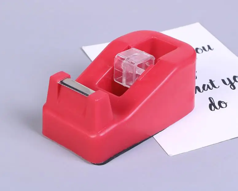 1 шт. прямоугольник Творческий Пластик ленты сиденье держатель ленты скотча Desktop с лента резак поставки