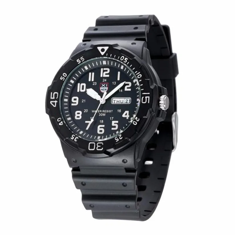 

Supper fun Hot High Quality relogio masculino Men Army Date Sport Resin Wrist Watch Waterproof Analog Quartz Watches feb23