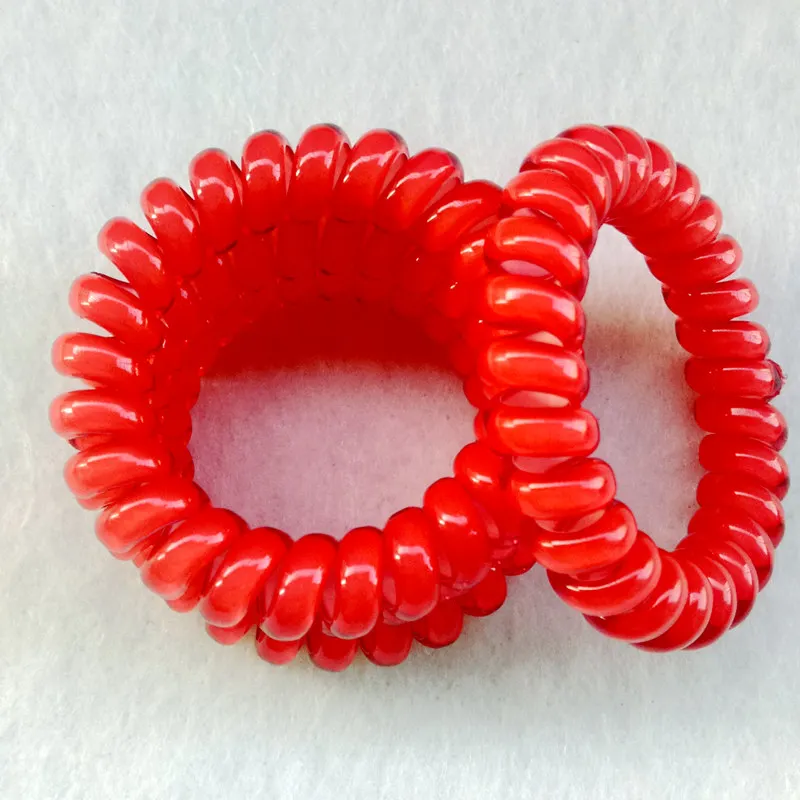 Hot saleTelephone Line Hair Bands,High Quality Headwear,Solid Red Color