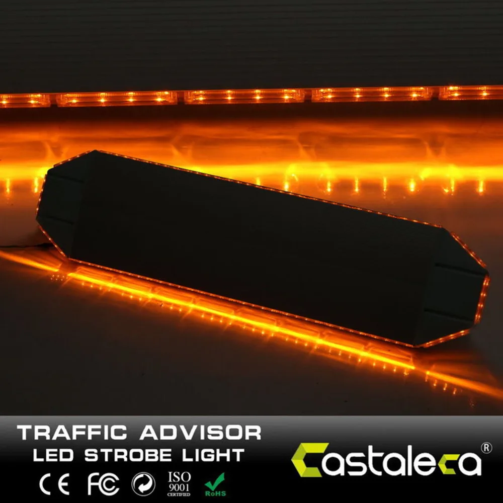 Castaleca 88LED العنبر ضوء بار استجابة الطوارئ منارة تحذير شاحنة ستروب اللمعان مصباح ألوان أخرى أيضا يمكن تخصيصها
