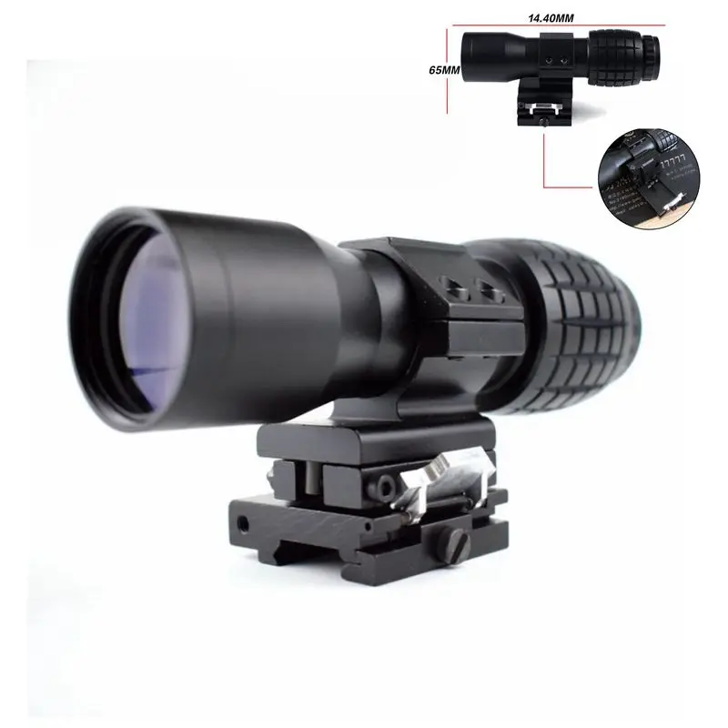 Optics 4x Magnifier Scope Tactical Hunting Shooting