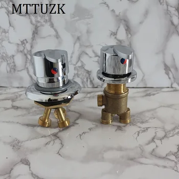 

MTTUZK Bathtub Hot ad Cold Mixing Faucet Split Jacuzzi Faucet Liner Cylinder Side Sitting 4-hole Faucet Accessories