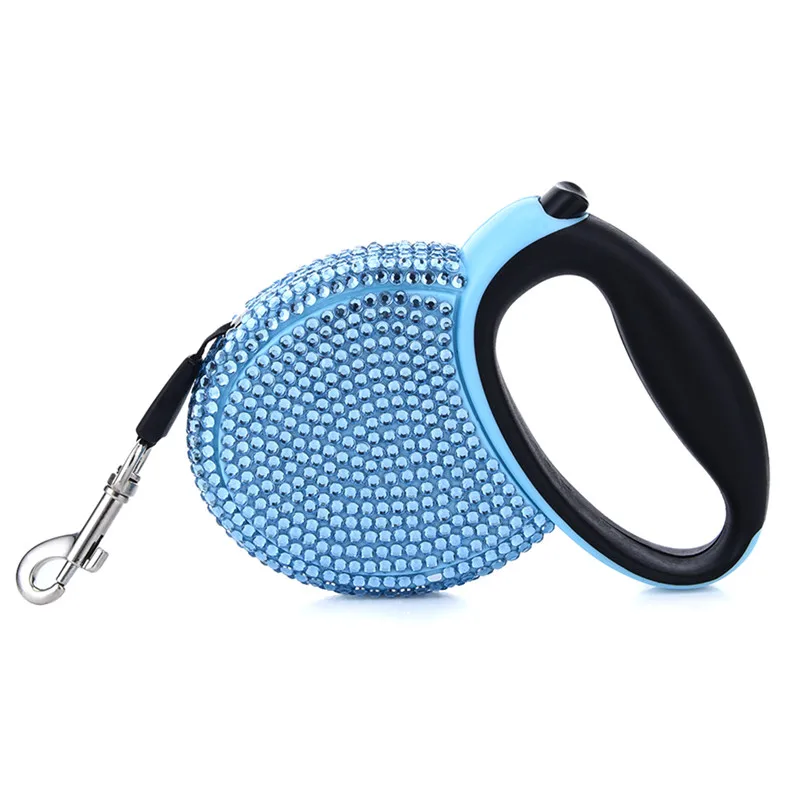 

Small & Medium-sized Dogs Bling Automatic Retractable Leashes Non-toxic PP Resin Pet Traction Rope