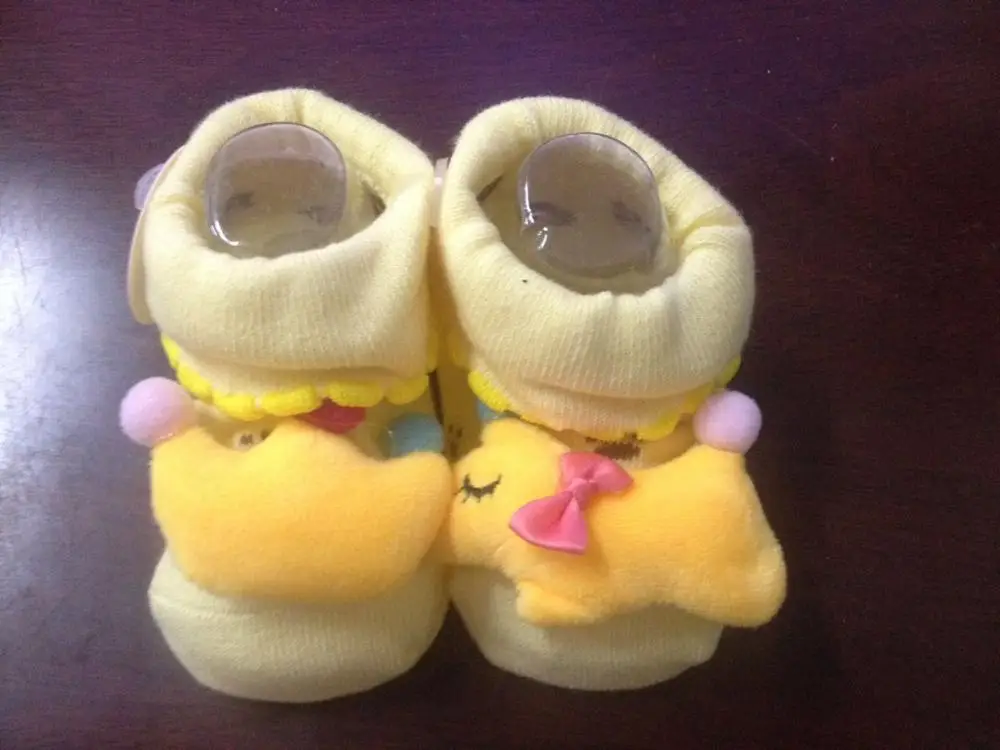 Хлопковые носки для новорожденных, носки для куклы с животными, нескользящие носки для малышей, теплая обувь для младенцев, детские носки для малышей, милые гольфы, pantufa - Цвет: 1