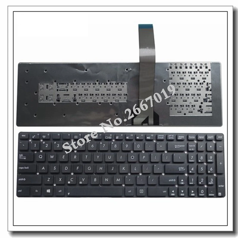 Английская клавиатура для ASUS K55A A55C R500 R700 K55 K55DE K55N K55VJ K75WM A55VM K75A K75V X751 X751M X751MD X751L X751LA |