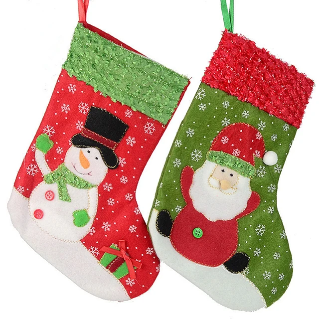 6pcs wholesale christmas stockings 26cm christmas tree decoration hanging socks santa claus snowman christmas gifts socks - Wholesale Christmas Gifts 6pcs wholesale christmas stockings 26cm christmas tree decoration hanging socks santa claus snowman christmas gifts socks - Wholesale Christmas Gifts