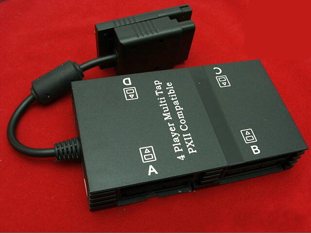 Multi Tap 4 Player Adapter For Sony Playstation 2 PS2
