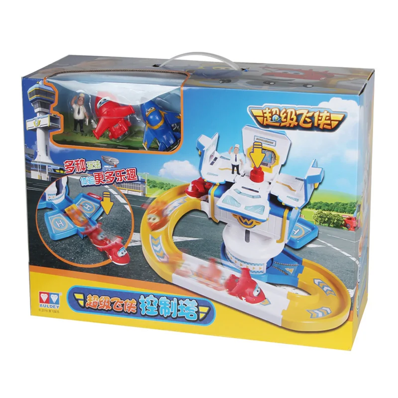ABS Супер Крылья центр управления с реактивный скутер самолеты и Джимбо фигурки Трансформации Игрушки для детей рождественские подарки