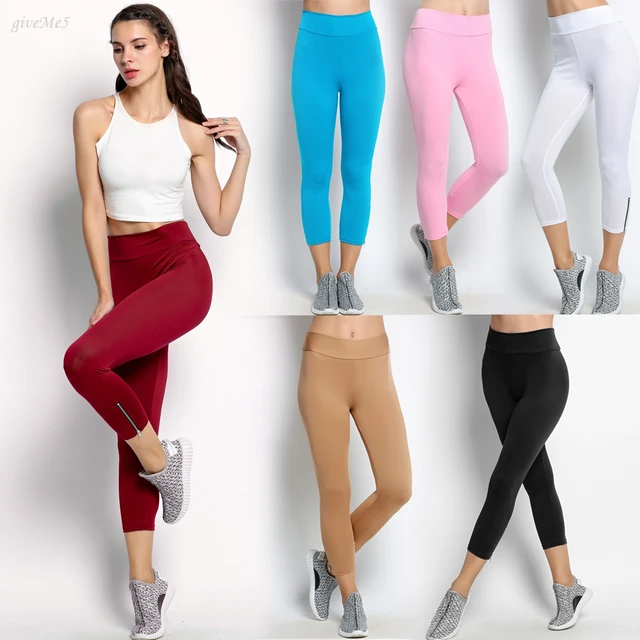 The new fashion sexy woman leotard Capri pants High waist clipping Slim