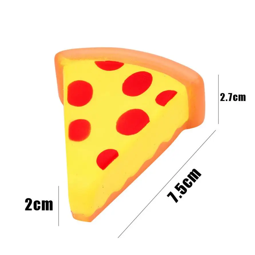 Мини крем Yummy piza Squishy медленно восстанавливающийся Ароматизированная подвеска
