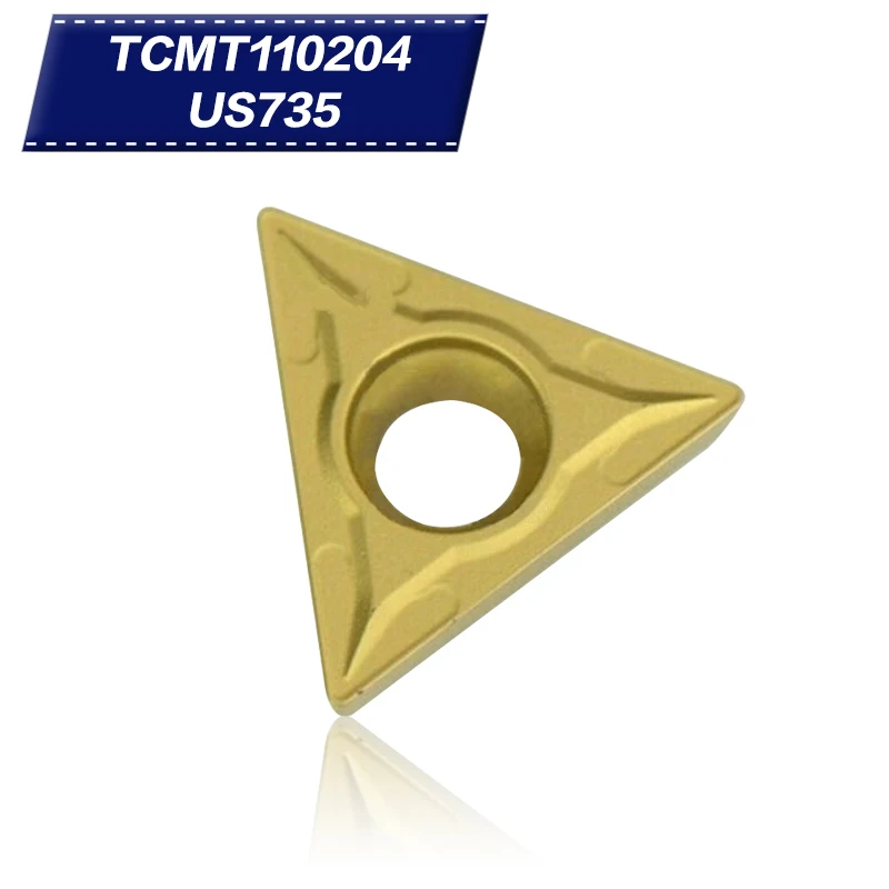 

10Pcs TCMT110204 US735 Internal Turning Tools Carbide inserts Cutting Tool CNC Tools Lathe tools Lathe cutter