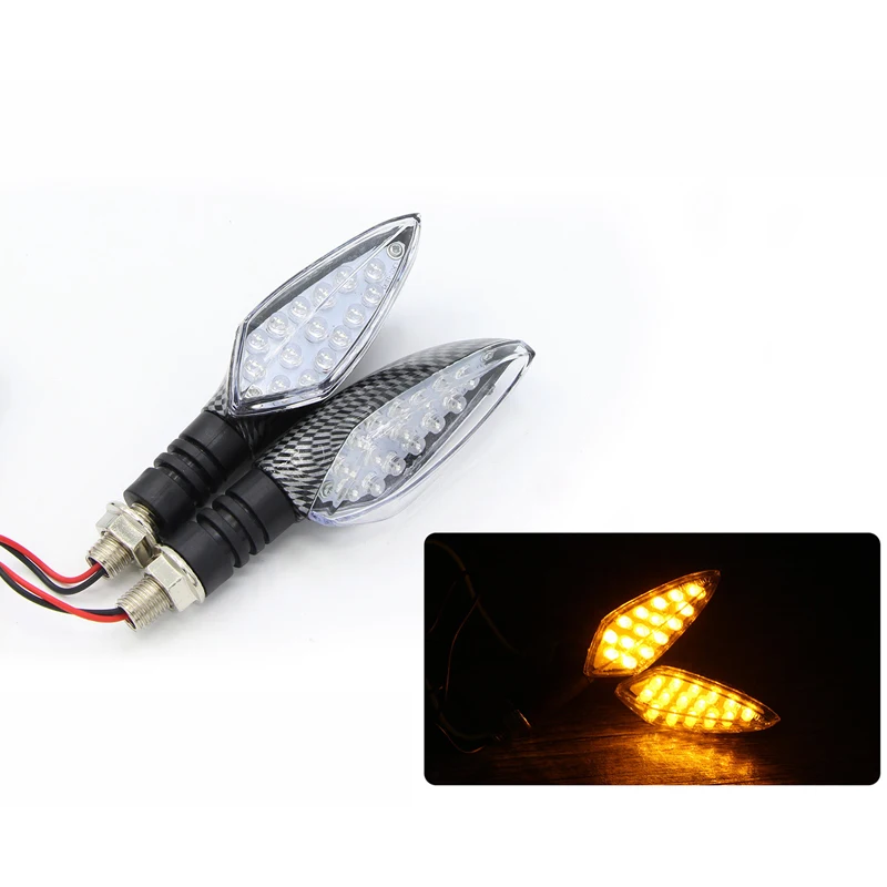 

Car Styling 1 pair of Universal 15 LED Motorcycle Turn Signal Indicators Lights/lamp Car Light Lamp LED