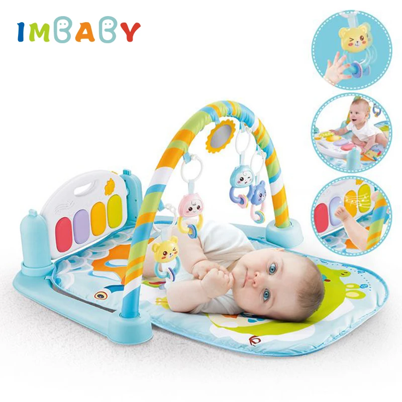Детский развивающий коврик IMBABY 5 в 1 музыкальная игрушка игровой для пианино