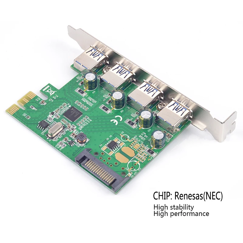 4 Порты и разъёмы PCI E к USB 3 0 концентратор Express карты расширения адаптер 5 Гбит/с