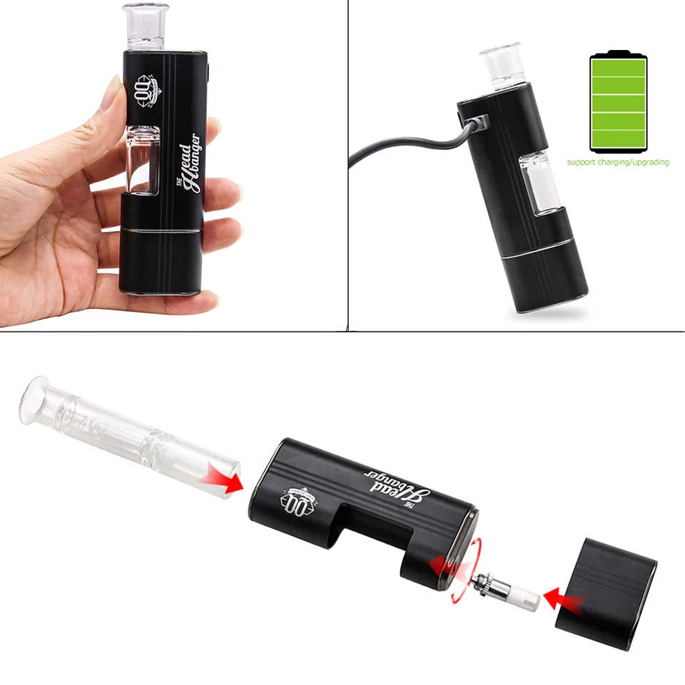 В наличии! Airistech Headbanger kit испаритель Qcell Quartz Coil электронная сигарета Vape для Dip Dab