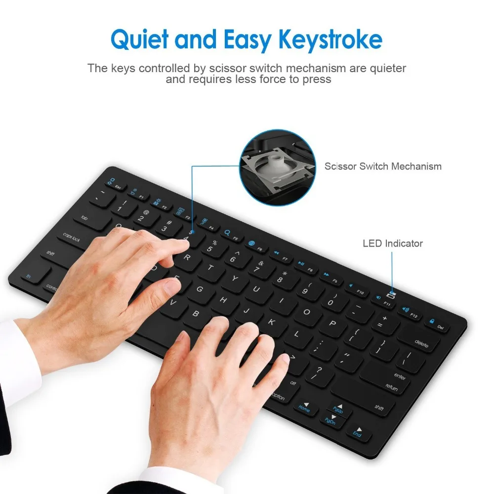 Ультратонкая Беспроводная клавиатура Bluetooth 3 0 для Huawei MediaPad T3 10 1 7 3G T2 pro 8 M2 0|Чехлы