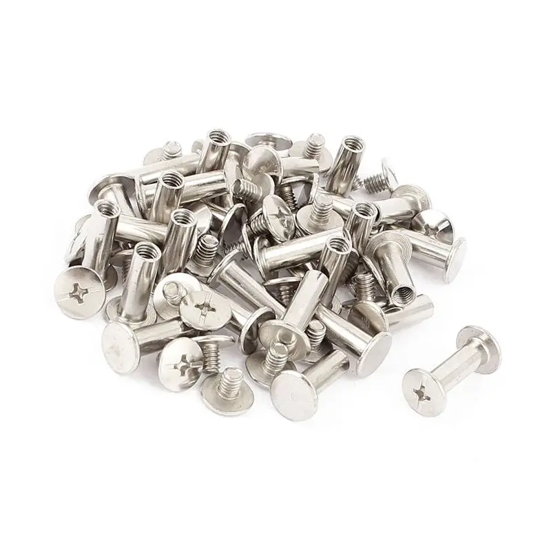 Scrapbook photo album M5 x 15 mm metal binding screw on post 30 pcsin