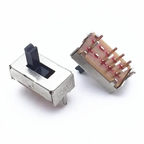 50 шт. SS23D07 SS23D07VG4 8 контактов 3 положения 2P3T тумблер двойной вертикальный
