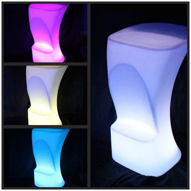 bar chair/led bar chair/plastic chair/factory LED bar chair light chair Multi color changing LED chair free shipping 2pcs