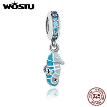 100% de Plata de ley 925 Tropical Seahorse Grano Del Encanto Fit Pandora Original Pulsera Auténtica Joyería de BRICOLAJE