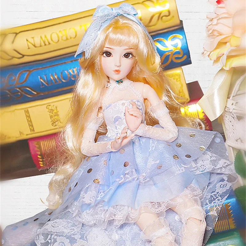 

Fortune Days Diary Queen 1/4 BJD doll joint body Lilika with makeup including clothes shoes hair exquisite gift box toy ,SD