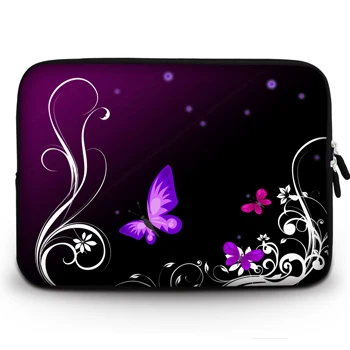 

Purple Butterfly Neoprene Soft Sleeve Bag Case Notebook Cover for 11" 13" 15" Macbook Air Pro Retina Ultrabook Laptop Tablet PC