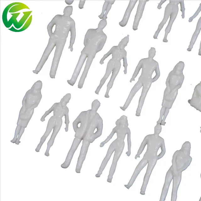 1:25-1:300 Scale 100PCS White Unpainted Architectural Model Figures People Hot Sale 1