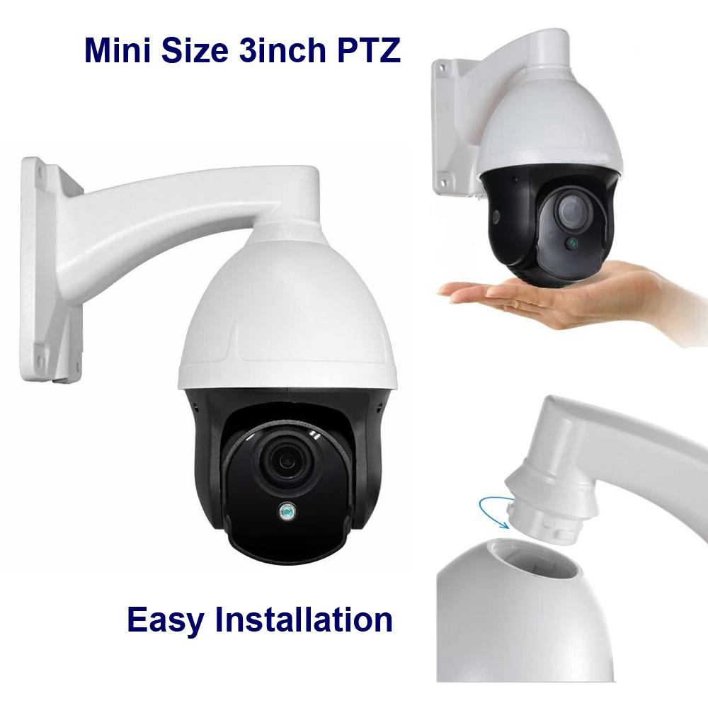 CCTV видеонаблюдения IP скоростная купольная камера мини PTZ 1080P сетевая камера с моторизованным объективом 2,8-8 мм для домашней безопасности и защиты