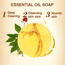 Женьшень Восстанавливающий мыло бар Глубокая чистка контроль масла увлажняющий отбеливающий уход за кожей лица и тела@ ME88