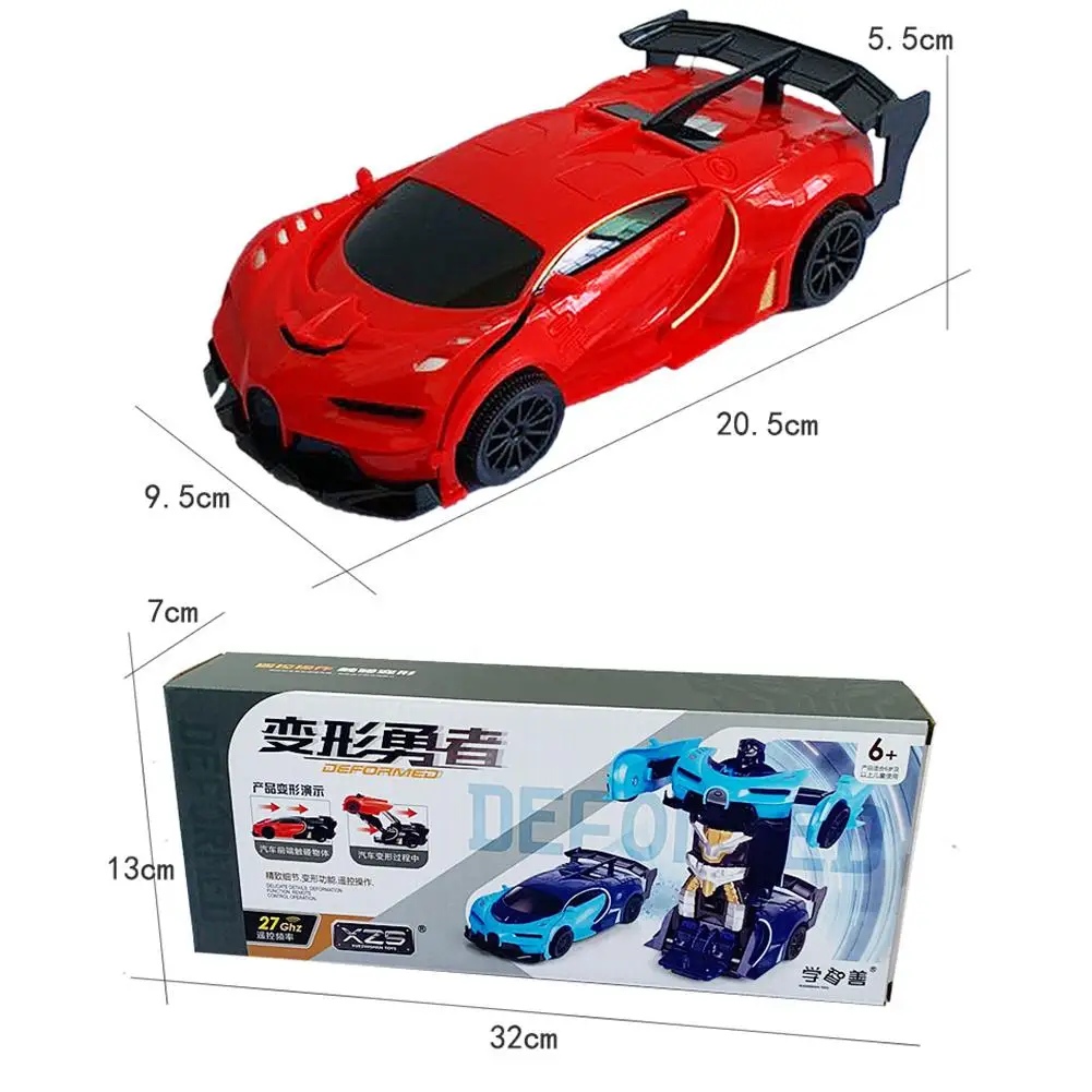 HobbyLane 1/24 деформационная машинка с дистанционным управлением, Электрический робот-трансформер, роботы, спортивный автомобиль, радиоуправляемая модель машины, детская игрушка в подарок