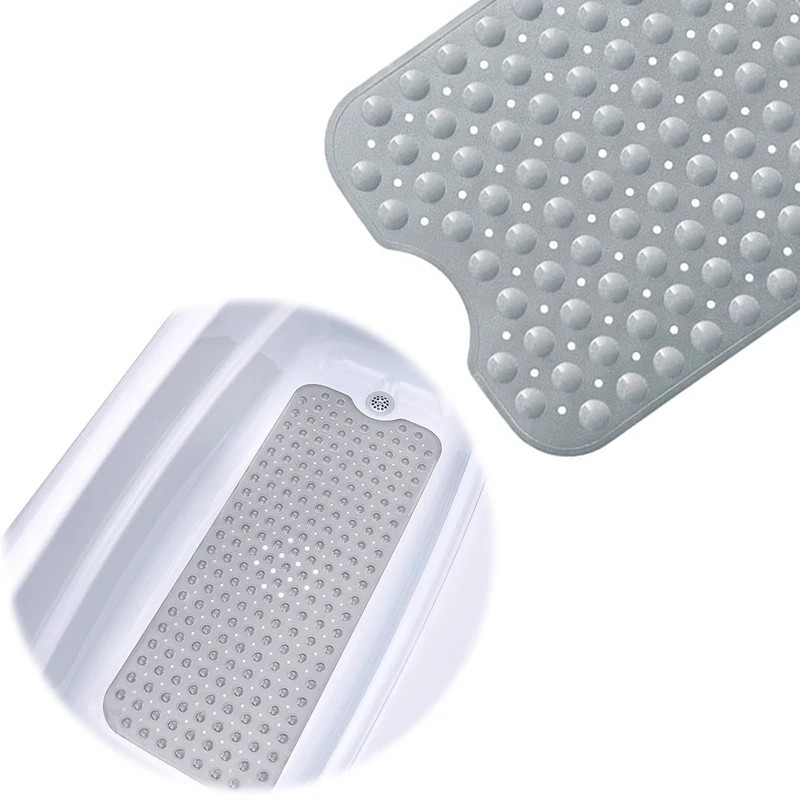 Bath Mat Bathroom Carpet Safety Shower Tub With Suction Cups Transparent Non Slip PVC Sucker Bathroom Products