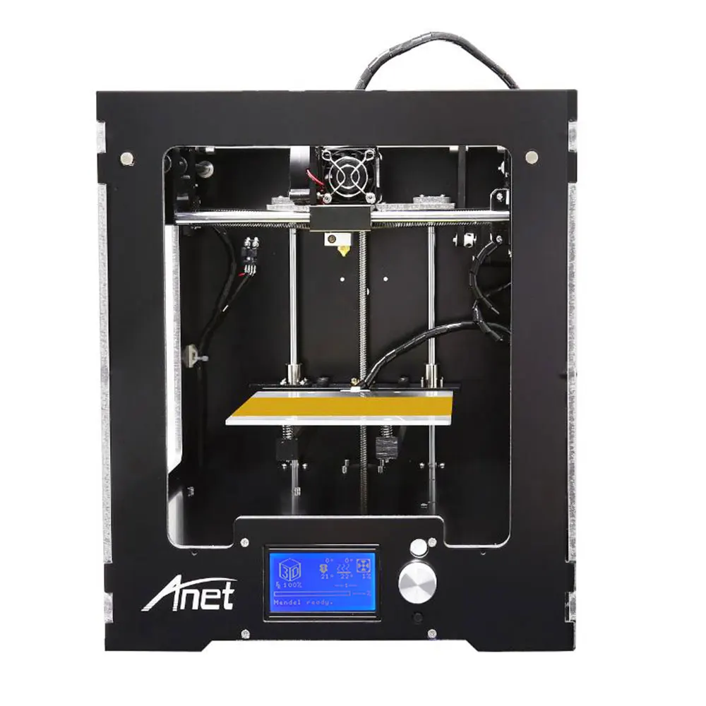 Upgrated закрытый металлический Anet A3S 3d принтер с многоцветной печатью цветной съемный Подогрев кровати 3d печатная машина