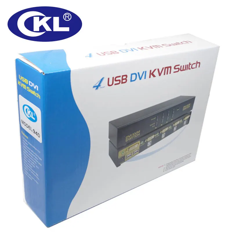 4 порта USB DVI KVM переключатель клавиатура мышь ПК МОНИТОР с аудио и поддержкой