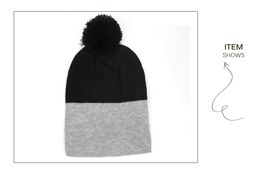 ADK Fashion Female's Beanie Pompoms 2018 Fashion New Winter Headwear Brand High Quality Outdoor Hat For Girls#CAP237 (15)