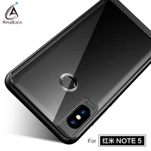 

Amzboon Natural HD Clear Slim Hard PC& Silicone Phone Bag Case Cover For Xiaomi Mi Redmi Note 5 PRO Protector Coque Shell For 6X