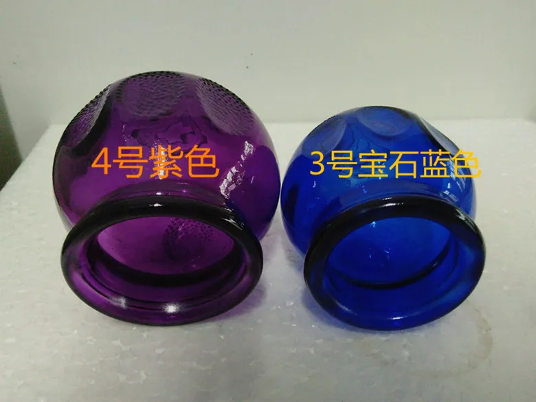 5 шт. 5 размеров утолщенная красочная стеклянная Вакуумная чашка традиционная китайская чаша Бытовая Экстра сильная стеклянная противопожарная чашка терапия