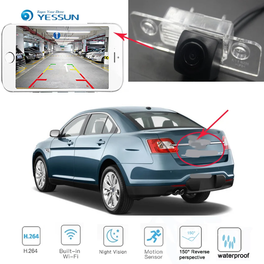 YESSUN новая Ariival для Ford Taurus 2008 ~ 2017 CCD HD камера заднего вида с ночным видением