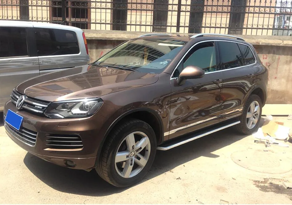 Для Volkswagen Touareg 2011- ходовые панели авто боковой шаг бар педали высокого качества Nerf баров