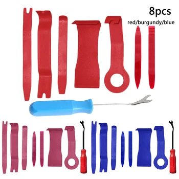 

8Pcs Auto Car Radio Panel Interior Door Clip Panel Pry Tool Trim Dashboard Removal Opening Tool Set Diy Car Repair Tool Pry