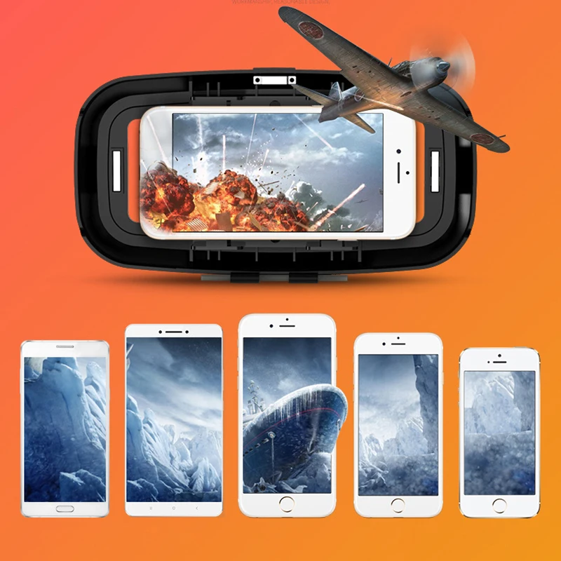Rovtop 3D очки VR коробка Виртуальная реальность картонная гарнитура шлем для смартфона samsung очки VR устройства для игр Z2