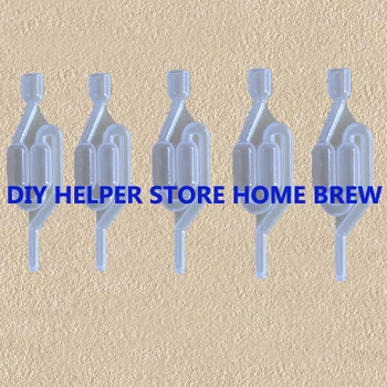 

5 pcs Bubbler Airlock traps and bungs Bubble Fermentor Air Lock Home Brew Wine zp Carboy Bucket Beer Moonshine Airlocks