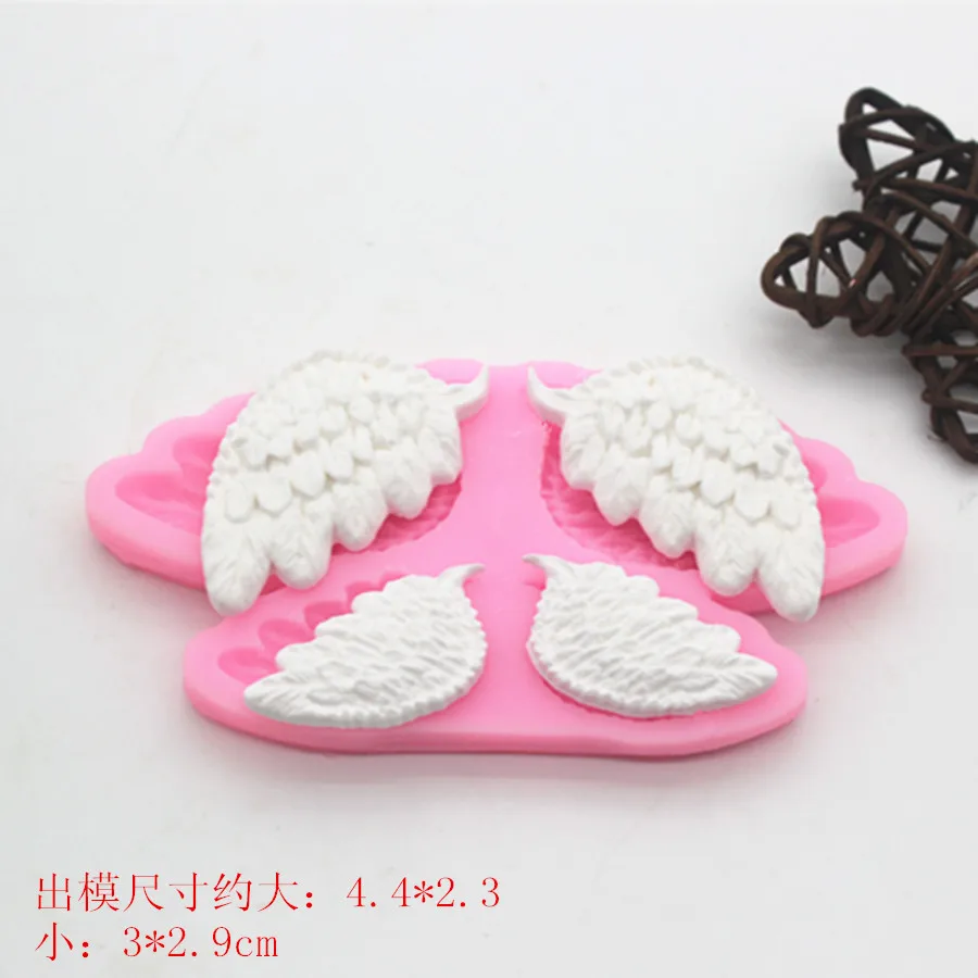 

P698 angel wings perfumed plaster paraffin wax mold-mold cake decoration mold