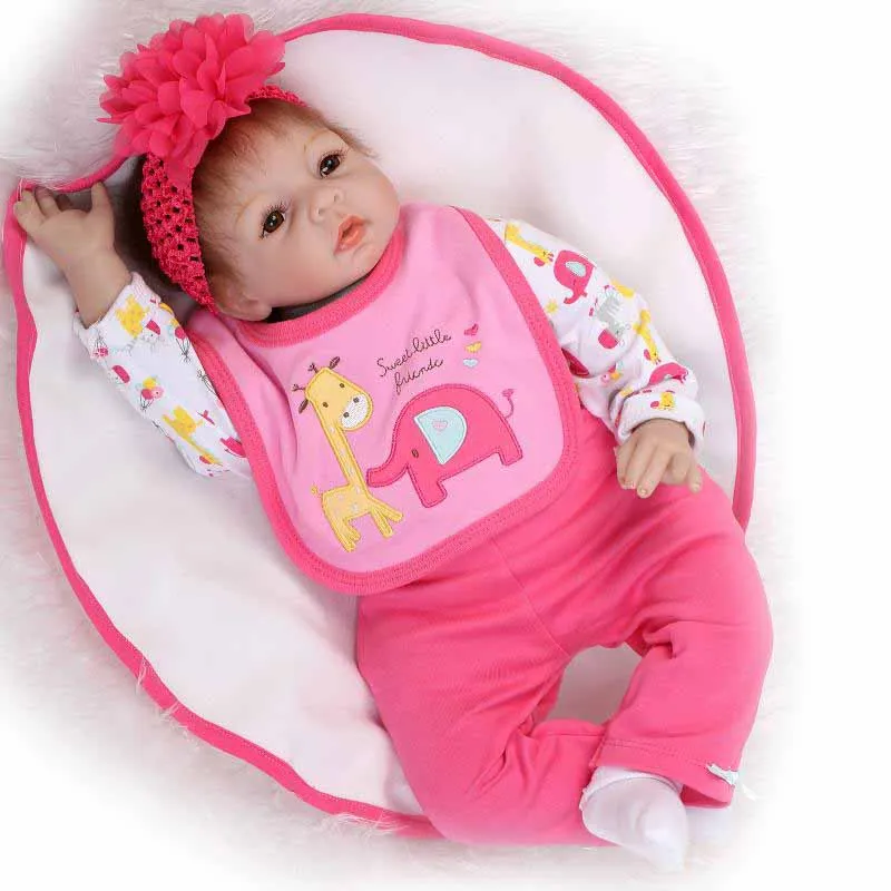 

Hot Sale Best Gifts 55CM Lifelike Toys Vinyl Silicone Doll Baby Reborn For Children