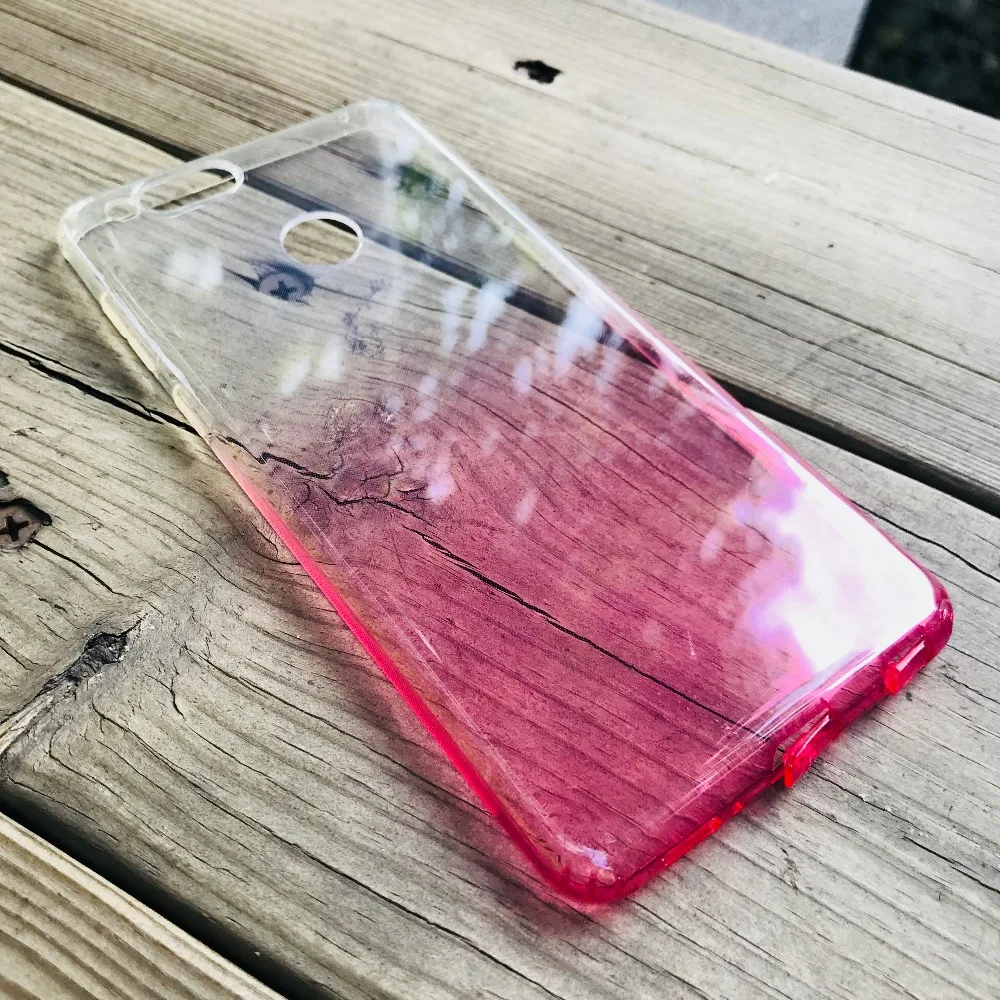 

Gradient Phone Cases For Huawei Honor 7x Soft Phone Cover Shell Honor7x BND-L21 shockproof Protector mate SE tpu case