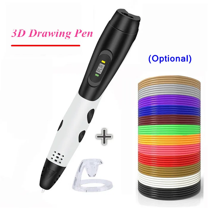 

2018 Original 3D Pens + Can ADD 200 Meter(20 Color) ABS PLA DC 5V 2A USB Charge 3D Printing Pen Kids' Best Education Gifts