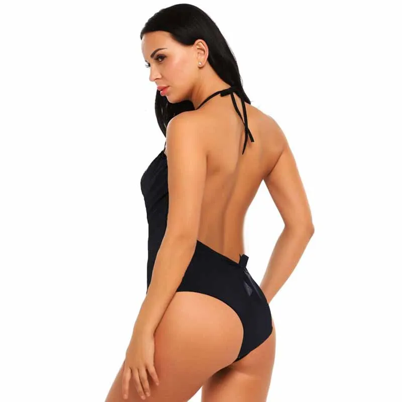 Sexy Lace Bodysuit Women 2019 Slimming Waist Tummy Control Backless Bodysuit Shapwear Black Jumpsuit Summer Overalls (3)